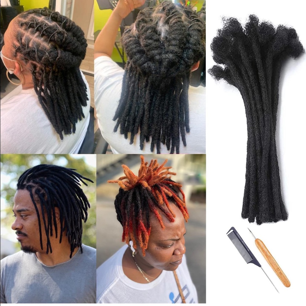 Loc Extensions Human Hair 6 Inch 60 Strands 0.6cm Thickness 100% Human Hair
